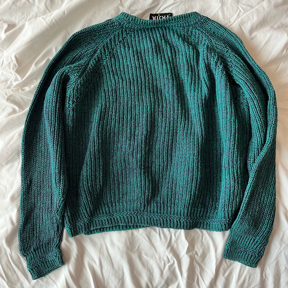 Pasta Brand Blue and Purple Knit Sweater - Picture 2 of 4
